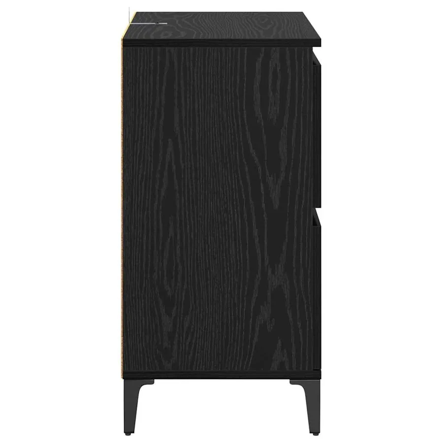 Buffets 3 pcs Chêne noir 60 x 35 x 70 cm Bois d'ingénierie - 6