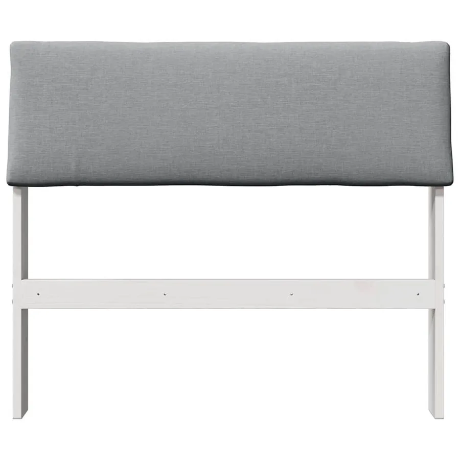 Tête de lit capitonnée Gris clair 90 cm Pin massif - 4