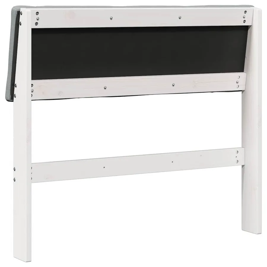 Tête de lit capitonnée Gris clair 90 cm Pin massif - 6