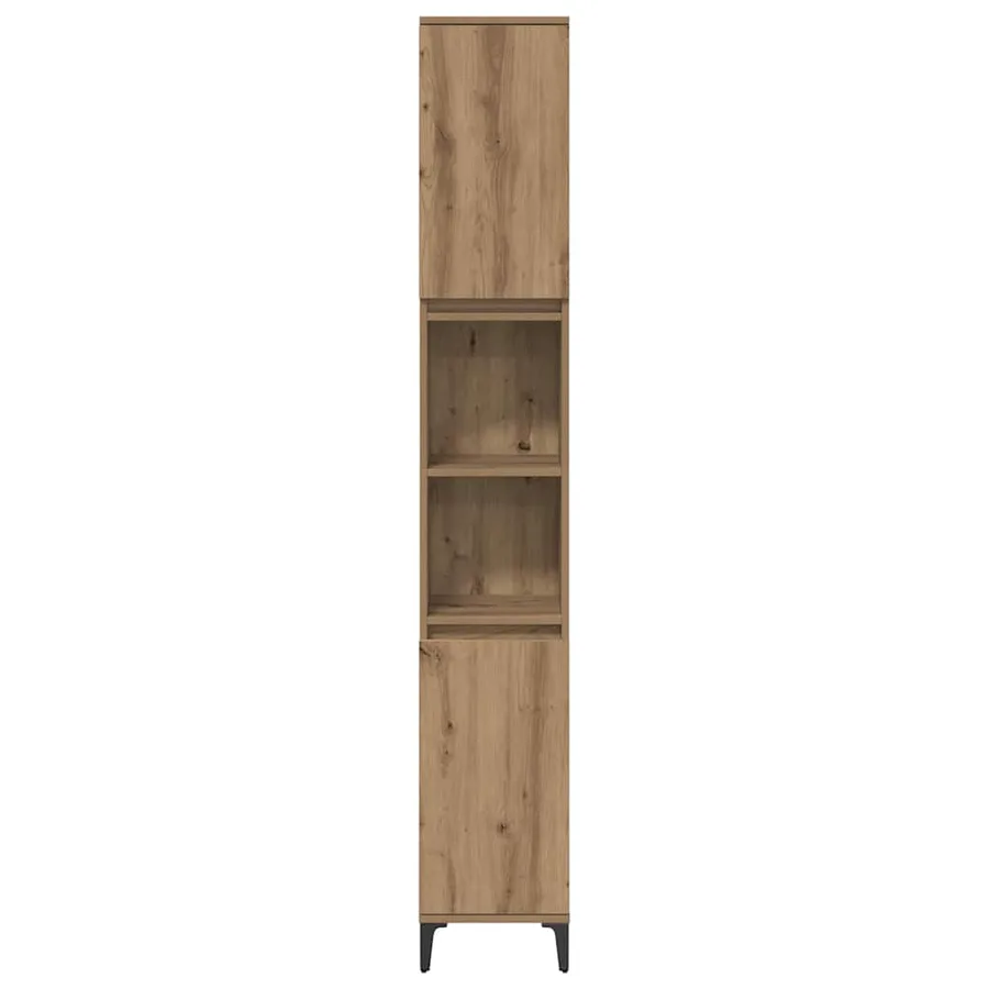 Ensemble de mobilier de salle de bain 3 pc Chêne artisanal - 9
