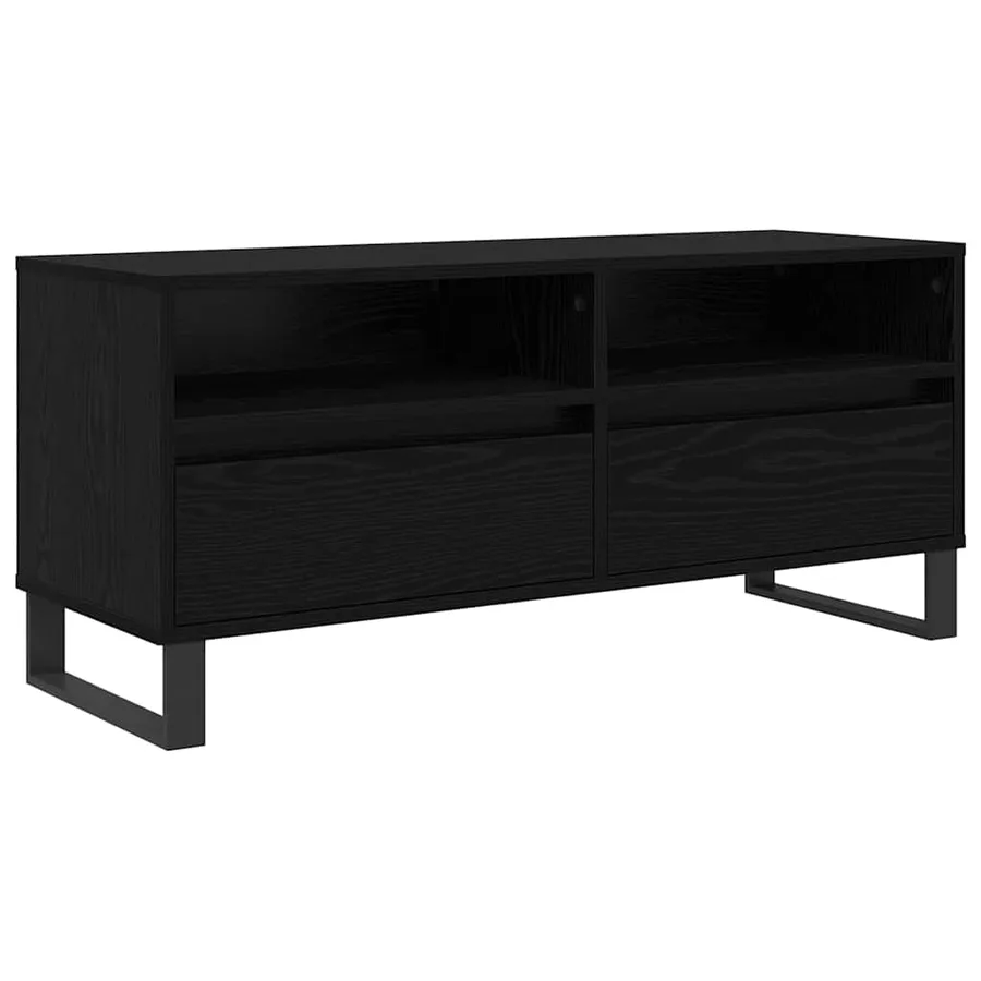 Meuble TV avec tiroir Chêne noir 100 x 34,5 x 44,5 cm - 2