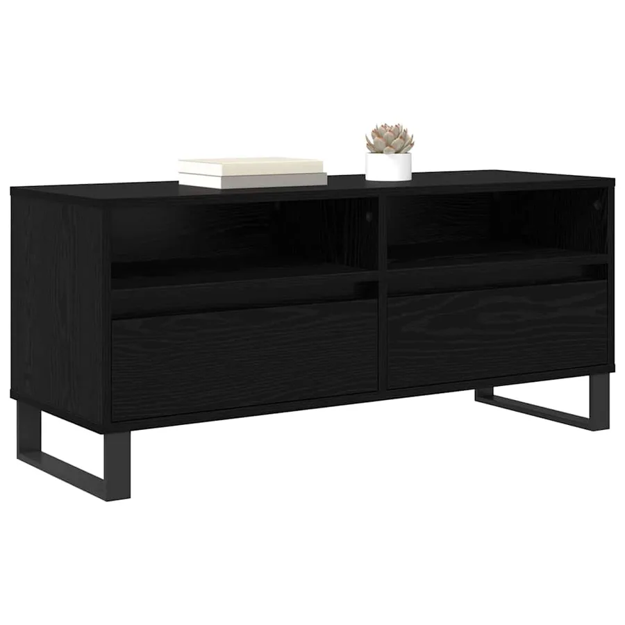 Meuble TV avec tiroir Chêne noir 100 x 34,5 x 44,5 cm - 3
