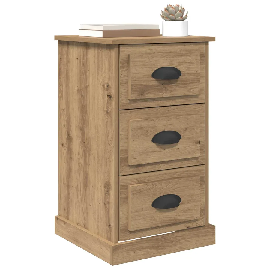 Cabinet de chevet Chêne artisanal 39 x 39 x 67,5 cm - 3