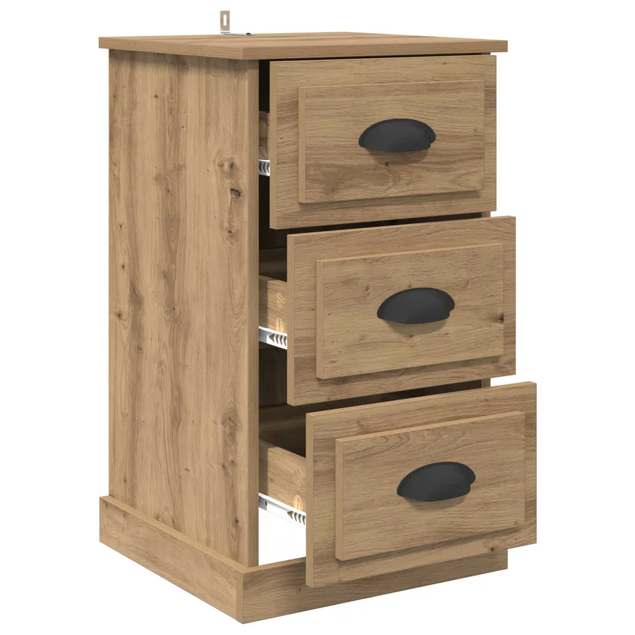 Cabinet de chevet Chêne artisanal 39 x 39 x 67,5 cm - 5