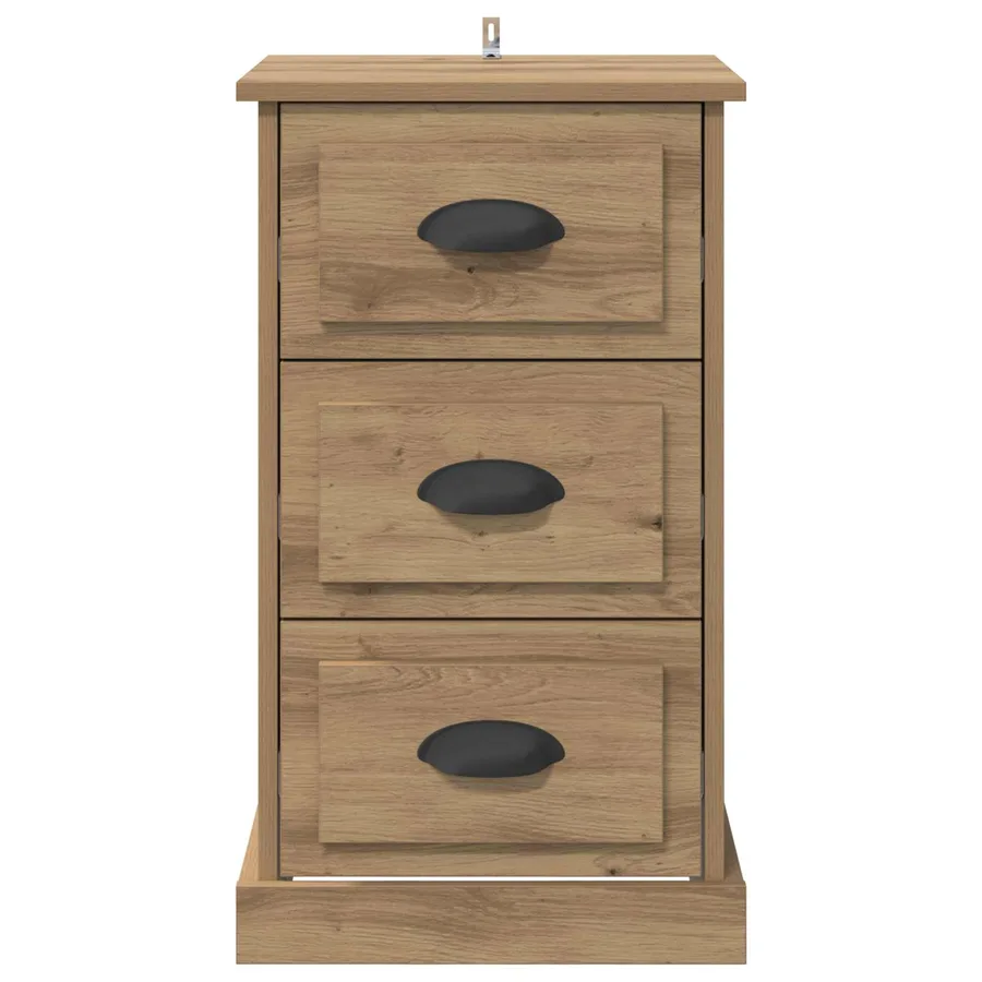 Cabinet de chevet Chêne artisanal 39 x 39 x 67,5 cm - 6