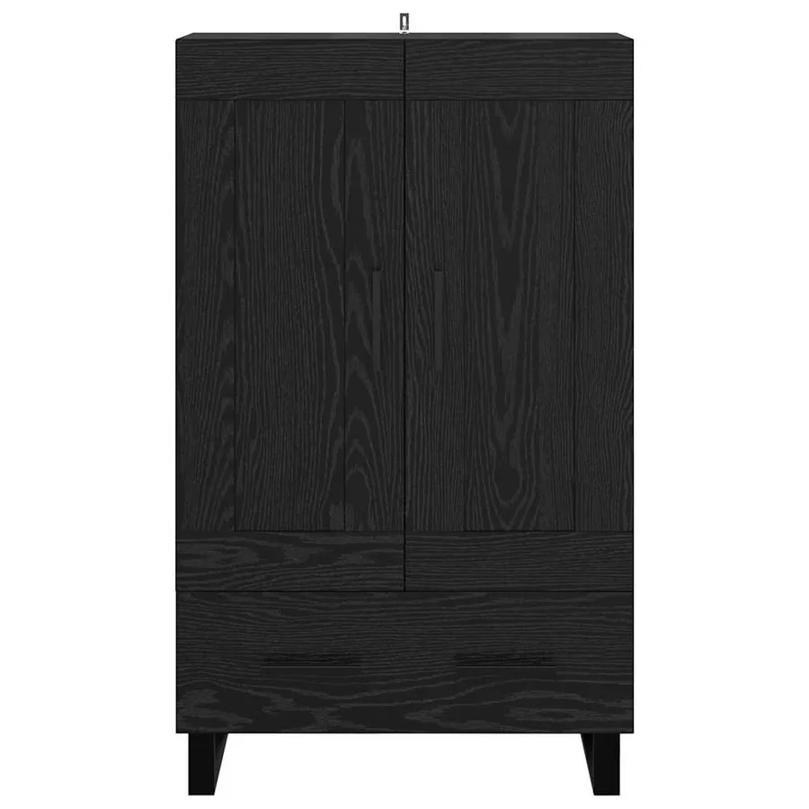 Haut Armoire Chêne noir 69,5 x 31 x 115 cm Bois d'ingénierie - 6