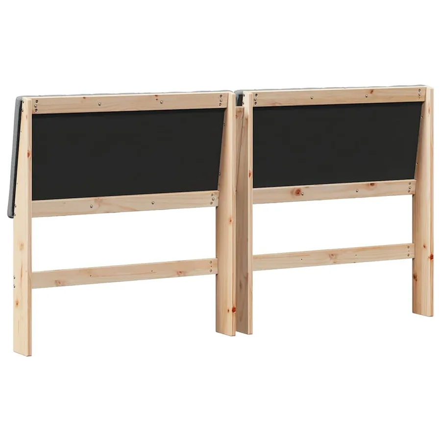 Tête de lit capitonnée Gris foncé 180 cm Pin massif - 6
