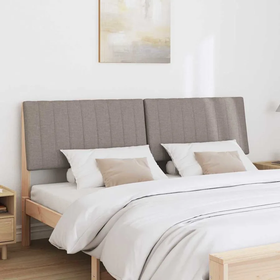 Tête de lit capitonnée Taupe 180 cm Pin massif - 3