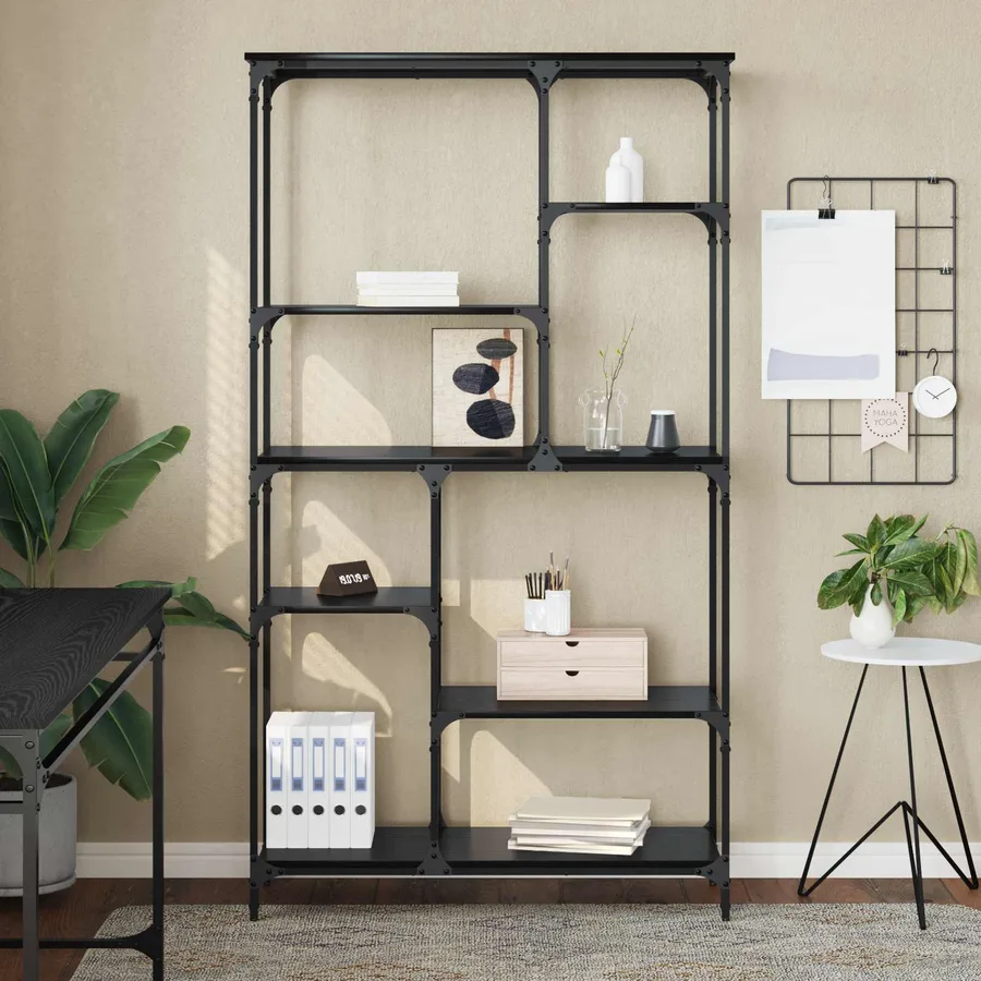 Étagère Chêne noir 99 x 35,5 x 176 cm Bois d'ingénierie - 4
