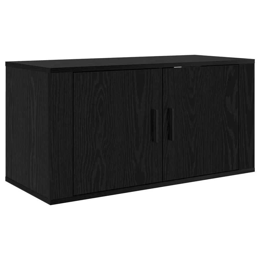 Ensemble de meuble TV mural 2 pcs Chêne noir 80 x 34,5 x 40 cm - 5