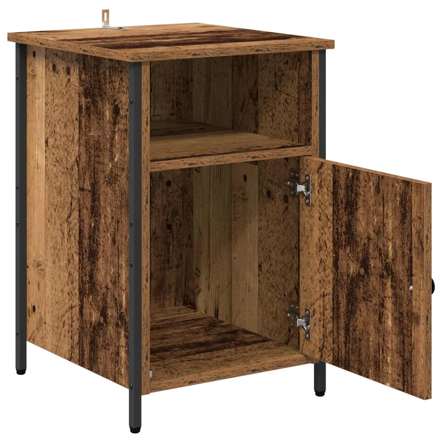 Cabinet de chevet Bois ancien 40 x 42 x 60 cm Bois d'ingénierie - 5