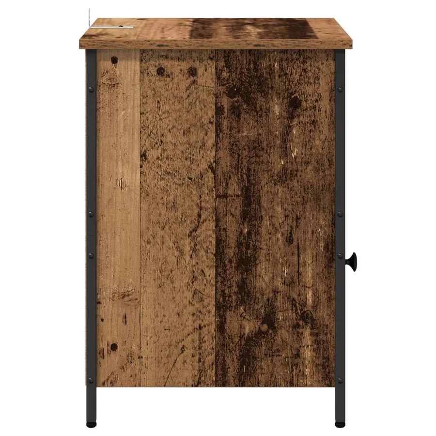 Cabinet de chevet Bois ancien 40 x 42 x 60 cm Bois d'ingénierie - 7