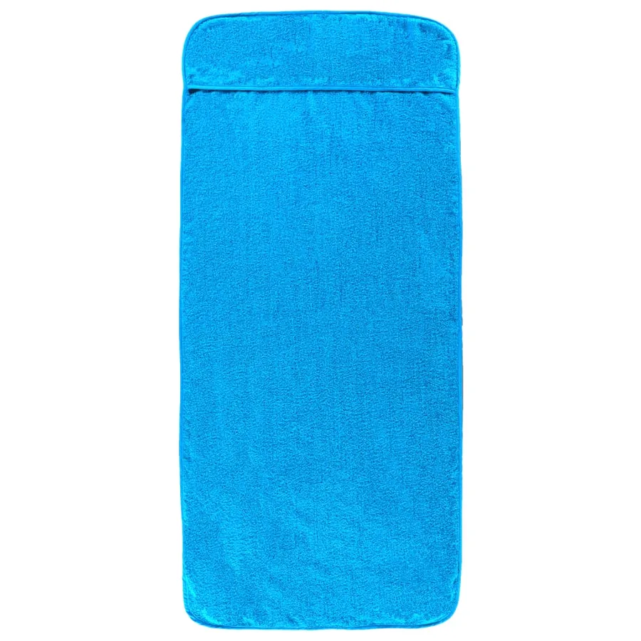 Serviettes de plage 2 pcs turquoise 75x200 cm tissu 400 GSM - 3