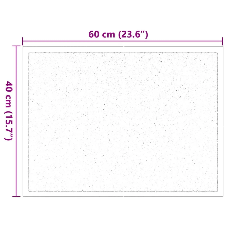 Tapis de porte Gris clair 60 x 40 x 1.2 cm Tissu en teddy - 7