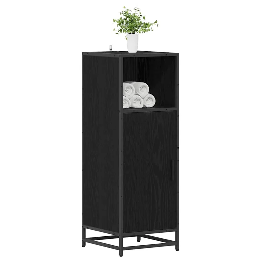Ensemble de mobilier de salle de bain avec étagère Chêne noir - 3