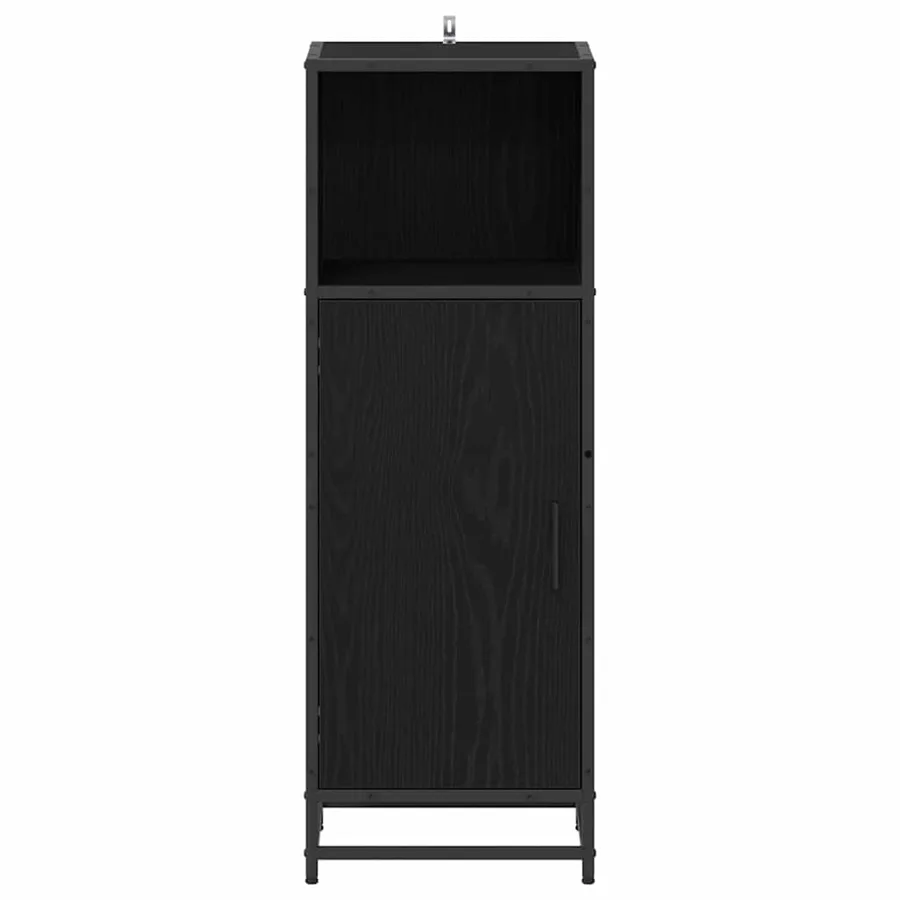 Ensemble de mobilier de salle de bain avec étagère Chêne noir - 5
