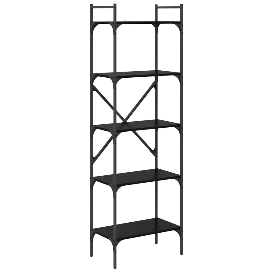 Bibliothèque Chêne noir 56 x 32 x 174 cm Bois d'ingénierie - 2