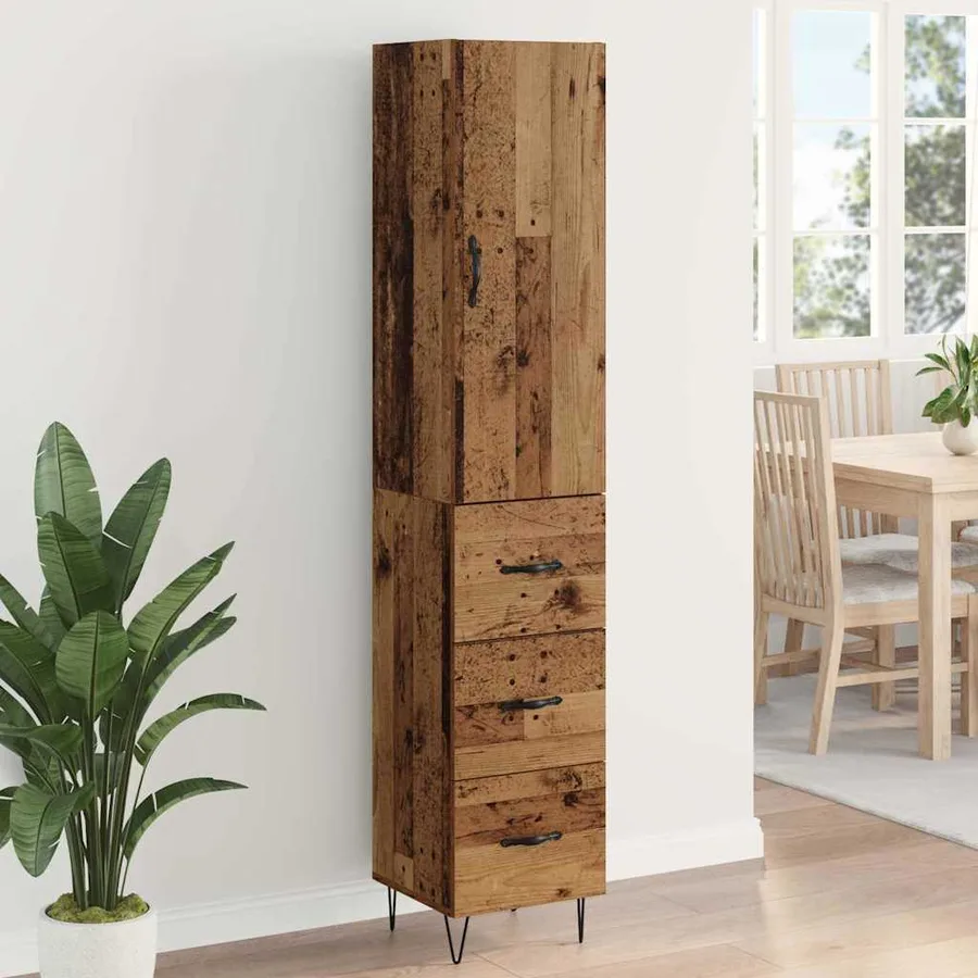 Haut Armoire Bois Ancien 34,5 x 34 x 90 cm Bois d'ingénierie - 4