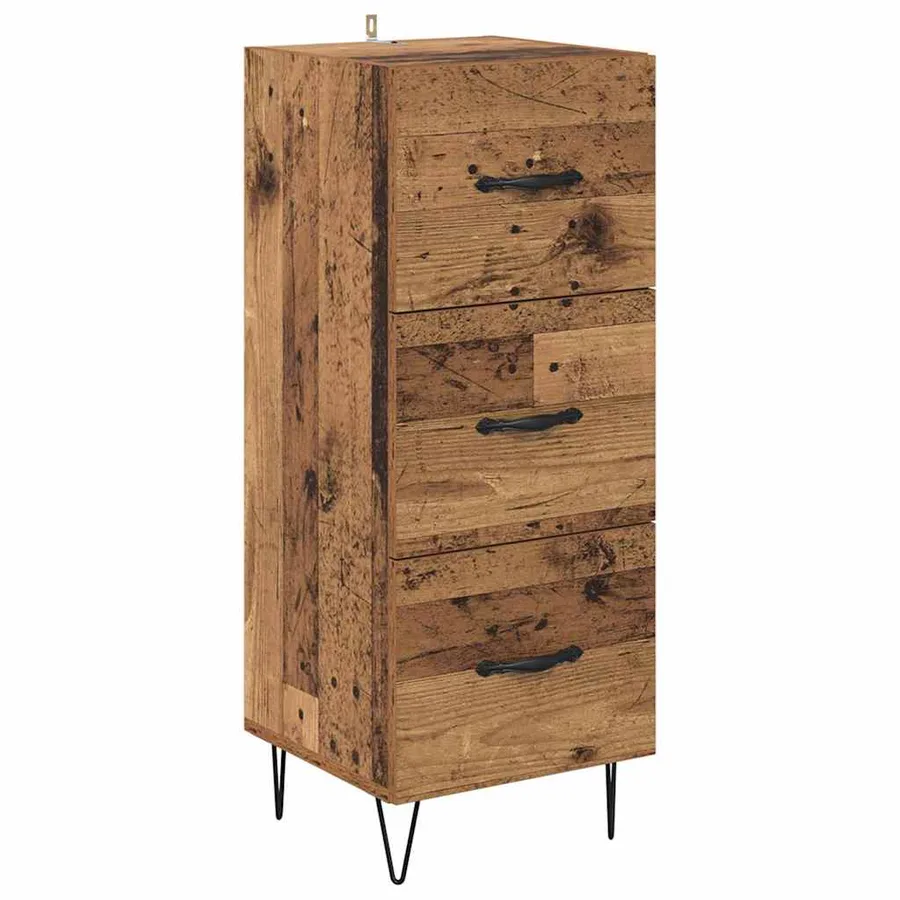 Haut Armoire Bois Ancien 34,5 x 34 x 90 cm Bois d'ingénierie - 6