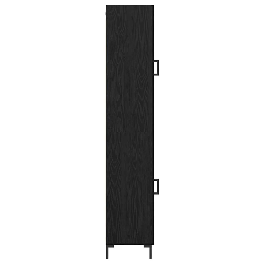 Haut Armoire Chêne noir 34,5 x 34 x 180 cm Bois d'ingénierie - 9
