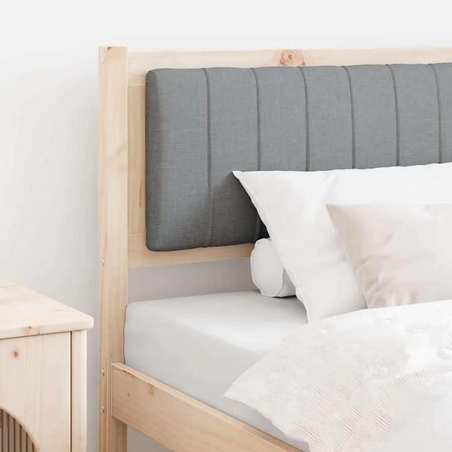 Tête de lit capitonnée avec tête de lit Marron 90 cm Pin massif