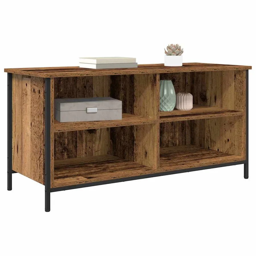 Meuble TV Bois Ancien 100 x 40 x 50 cm Bois d'ingénierie - 3