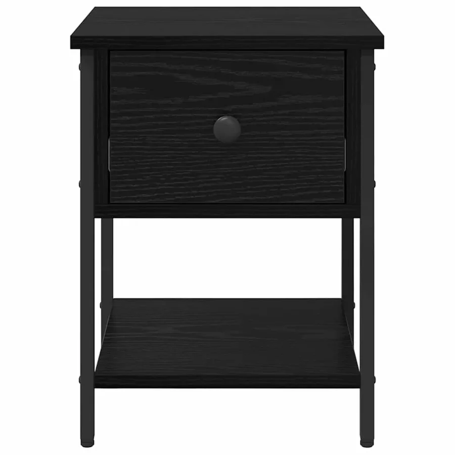Table de chevet avec tiroir 2 pcs Chêne noir 34 x 35,5 x 45 cm - 7