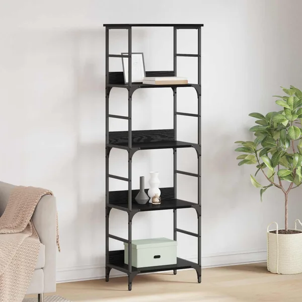 Étagère Chêne noir 50 x 33 x 153 cm Bois d'ingénierie