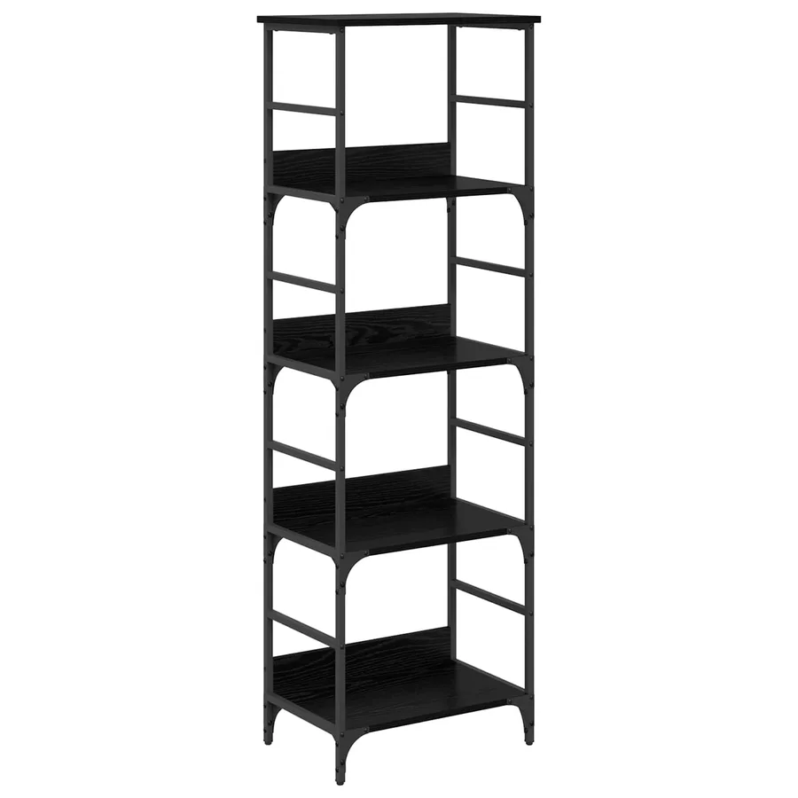 Étagère Chêne noir 50 x 33 x 153 cm Bois d'ingénierie - 2