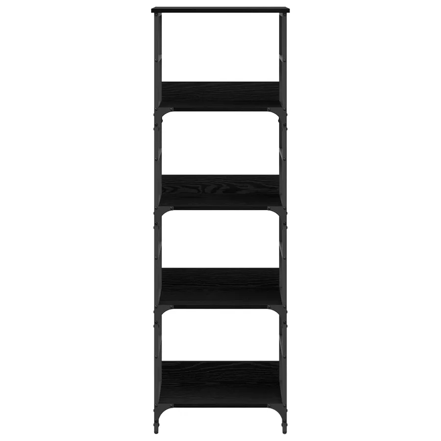 Étagère Chêne noir 50 x 33 x 153 cm Bois d'ingénierie - 5