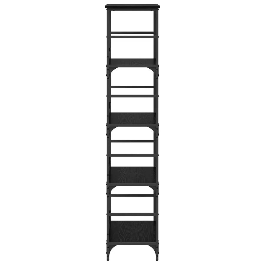 Étagère Chêne noir 50 x 33 x 153 cm Bois d'ingénierie - 6