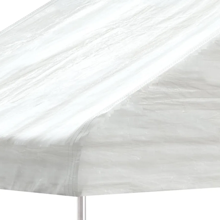 Belvédère avec toit blanc 4,08x2,23x3,22 m polyéthylène - 3