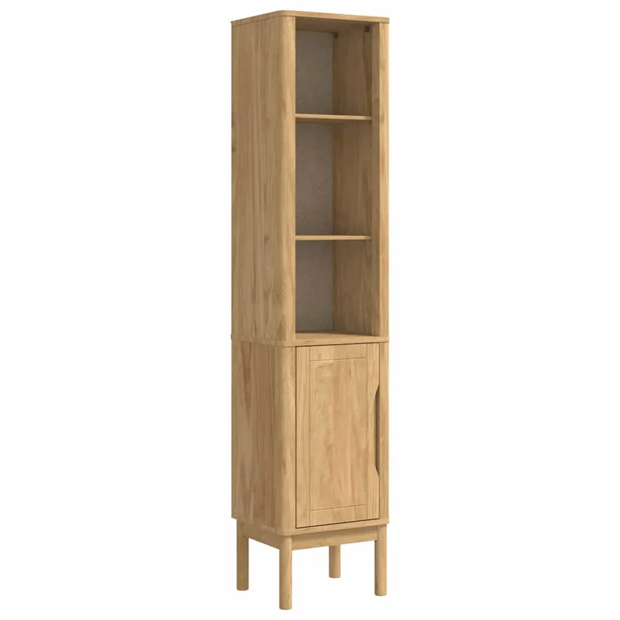 Meuble de salle de bain haut FLORO Cire marron 35 x 30 x 160 cm - 2