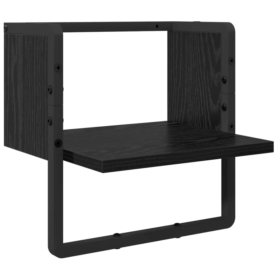 Ensemble d'étagères murales 4 pcs Chêne noir 65 x 25 x 30 cm - 7