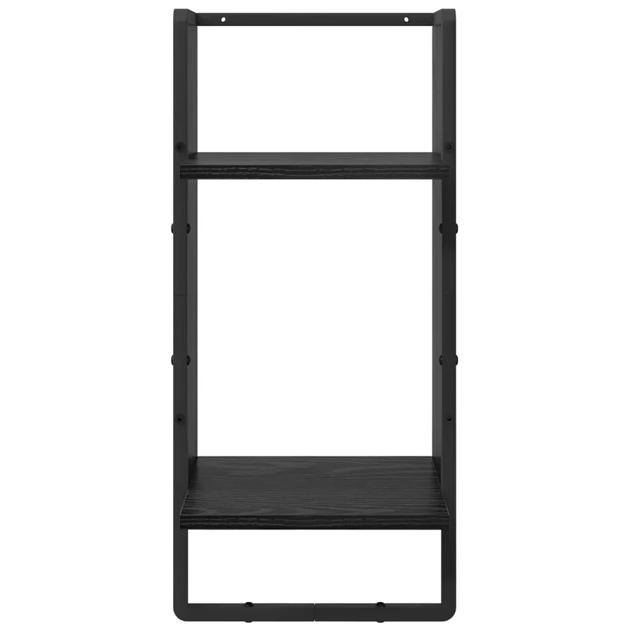 Ensemble d'étagères murales 4 pcs Chêne noir 65 x 25 x 30 cm - 8