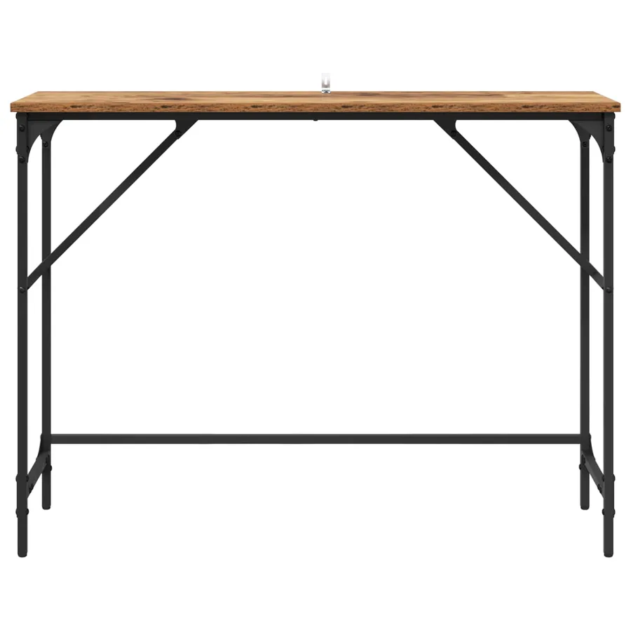 Table console Bois ancien 100 x 32 x 75 cm Bois d'ingénierie - 5
