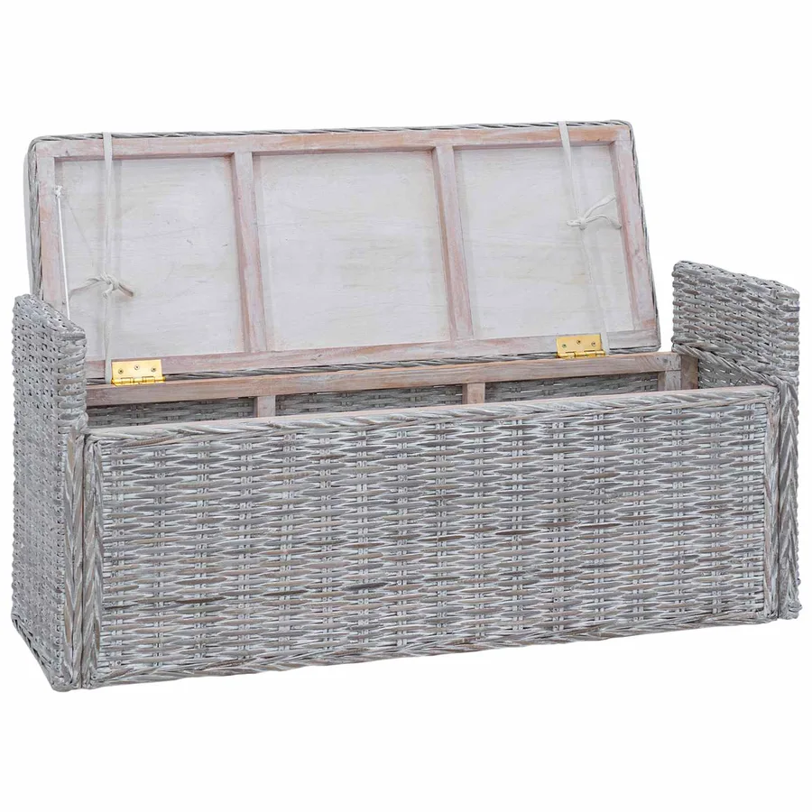 Banc de rangement Blanchiment 110 x 40 x 50 cm Rotin - 4