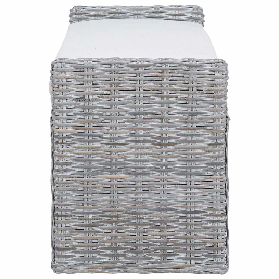 Banc de rangement Blanchiment 110 x 40 x 50 cm Rotin - 6