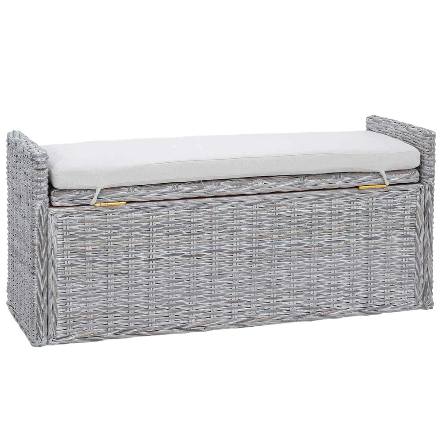 Banc de rangement Blanchiment 110 x 40 x 50 cm Rotin - 7