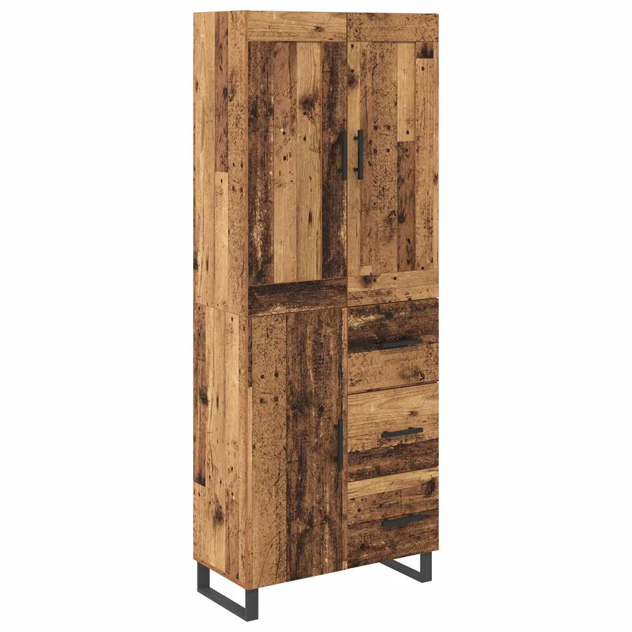 Haut Armoire Bois ancien 69,5 x 34 x 180 cm Bois d'ingénierie - 2