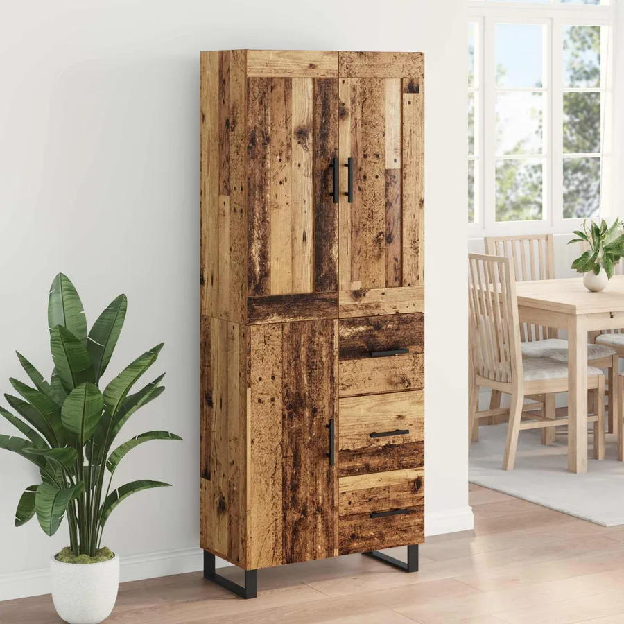 Haut Armoire Bois ancien 69,5 x 34 x 180 cm Bois d'ingénierie - 4
