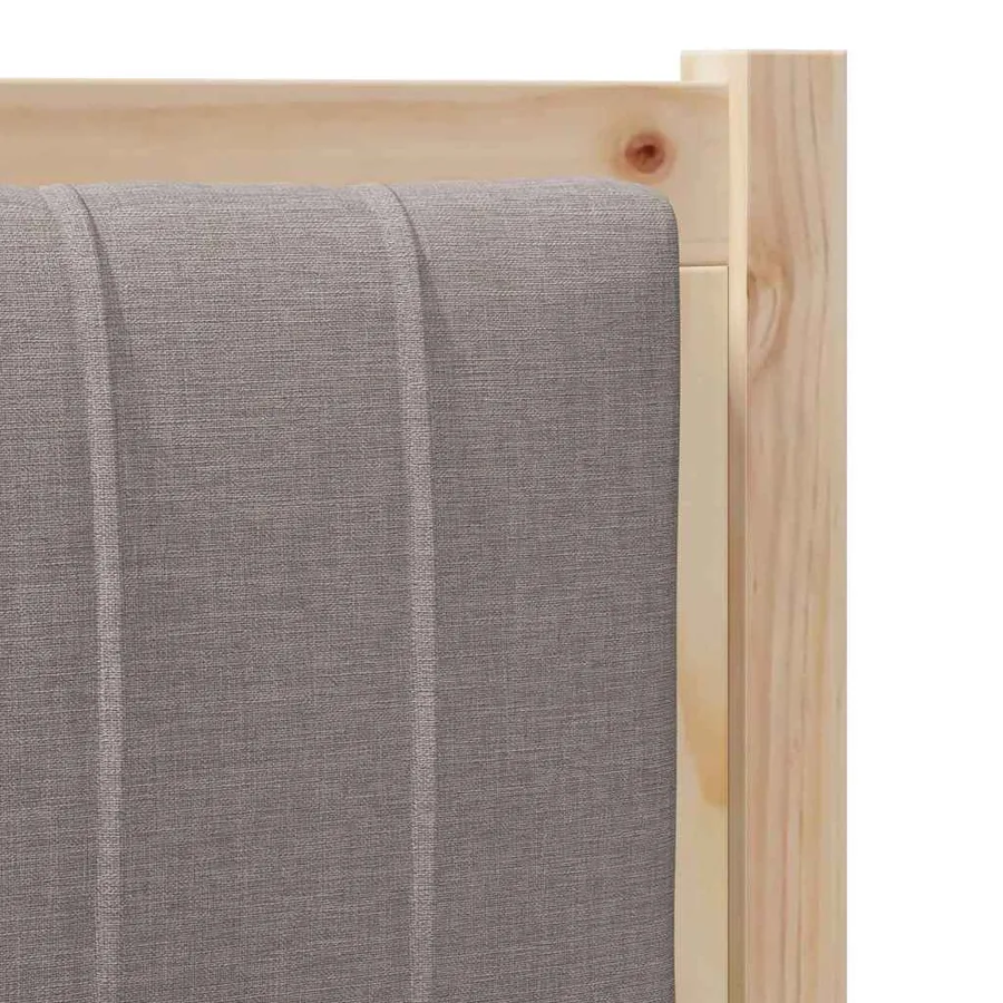 Tête de lit capitonnée avec tête de lit Marron 80 cm Pin massif - 7