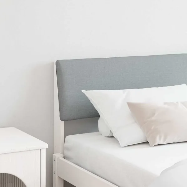 Tête de lit capitonnée Gris clair 180 cm Pin massif