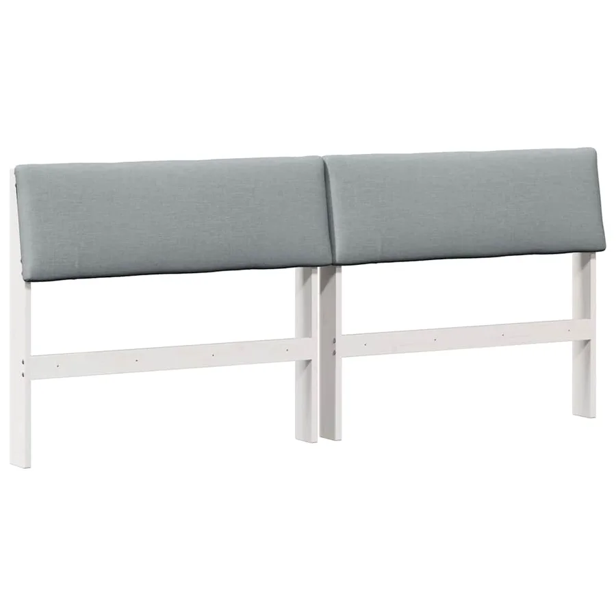 Tête de lit capitonnée Gris clair 180 cm Pin massif - 2