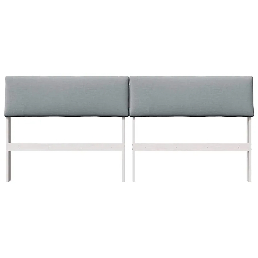 Tête de lit capitonnée Gris clair 180 cm Pin massif - 4