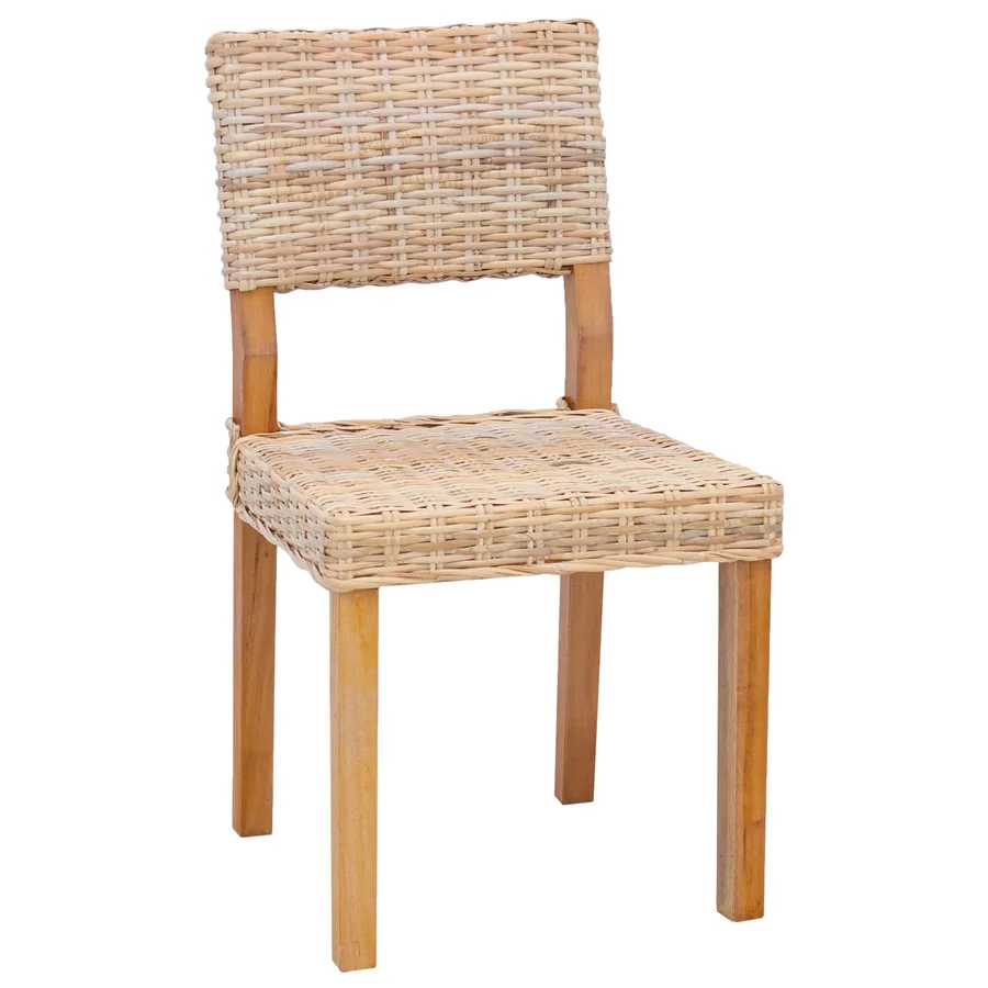 Chaise de salle à manger 2 pcs Rattan Kubu Naturel - 4