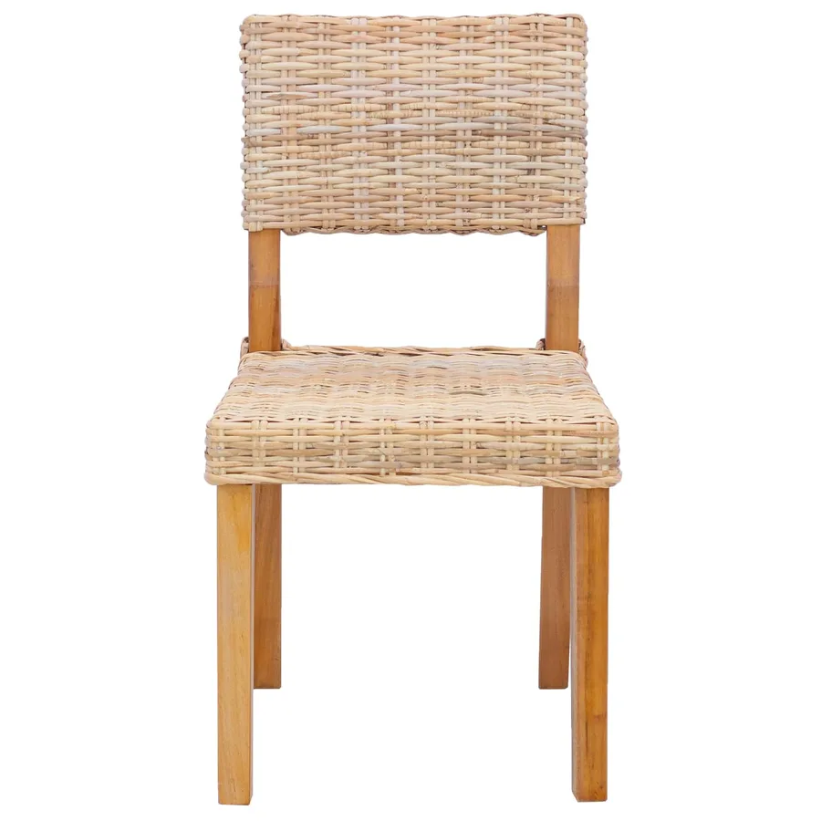 Chaise de salle à manger 2 pcs Rattan Kubu Naturel - 5
