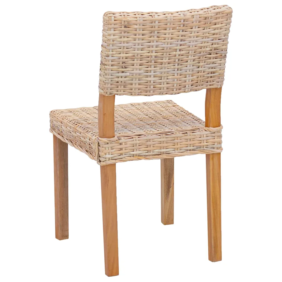 Chaise de salle à manger 2 pcs Rattan Kubu Naturel - 7