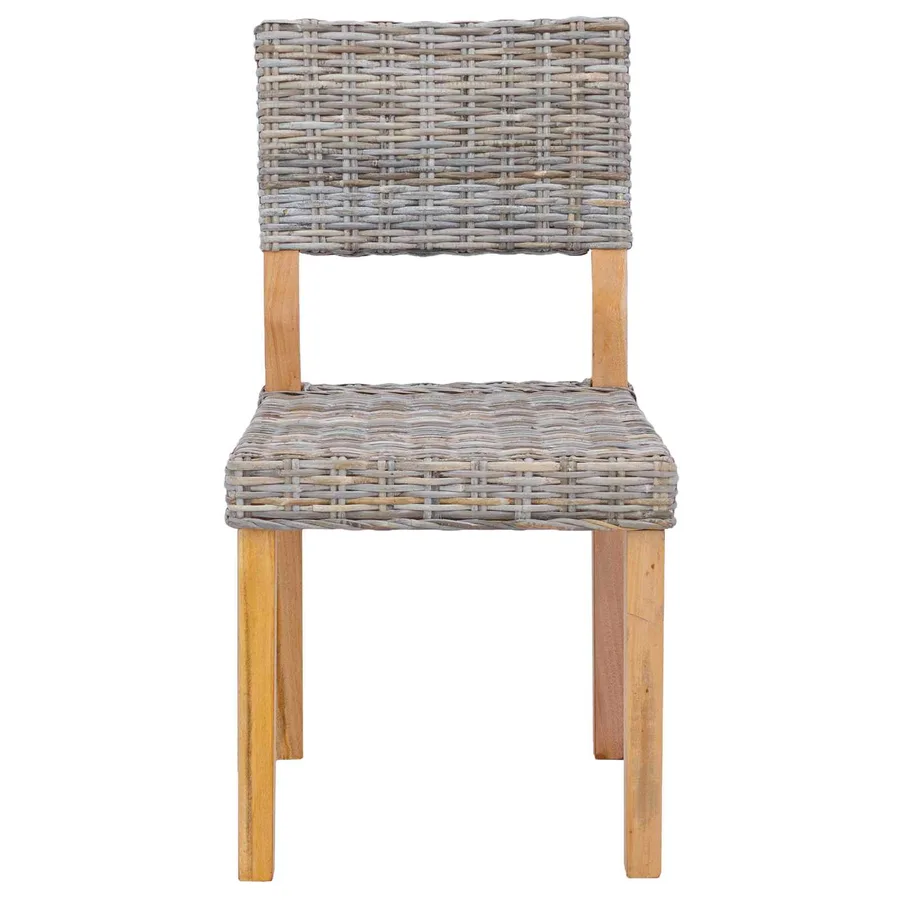 Chaise de salle à manger 2 pcs Rattan Kubu Gris Kubu - 5