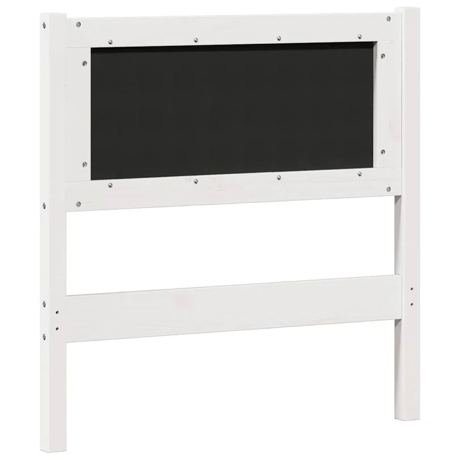 Tête de lit Autre Blanc et gris clair 80 cm Bois massif en pin - 6